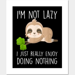 Cute sloth Posters and Art